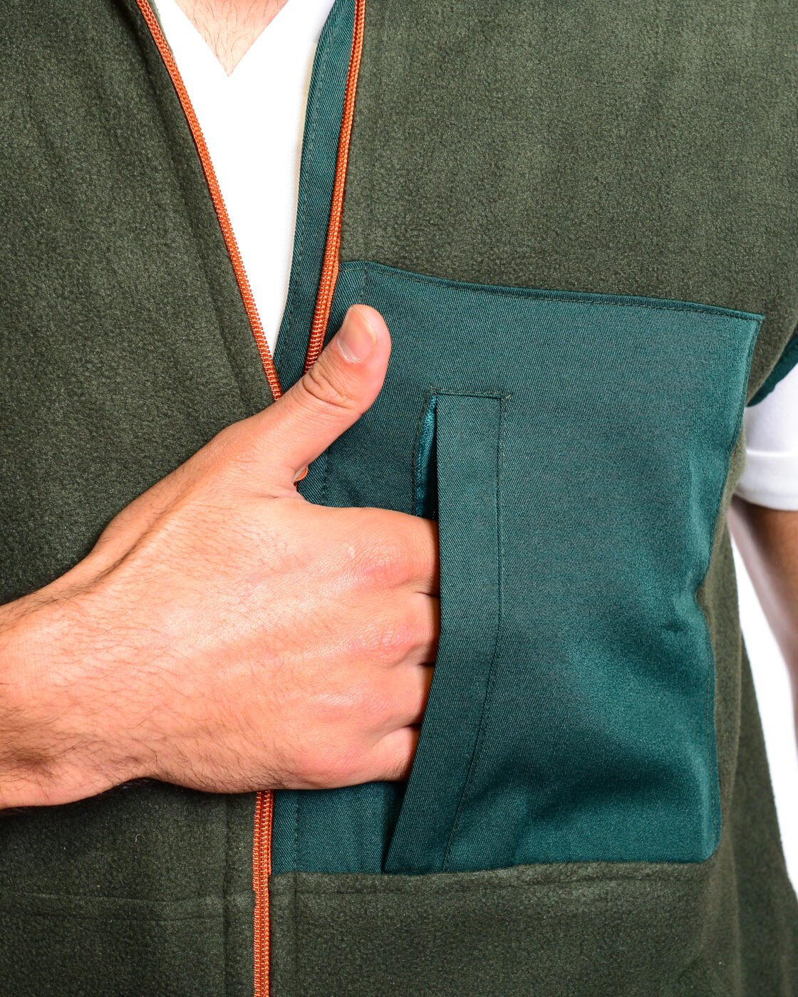 GILET POLAIRE- BOTTLE GREEN - Homme – Image 5