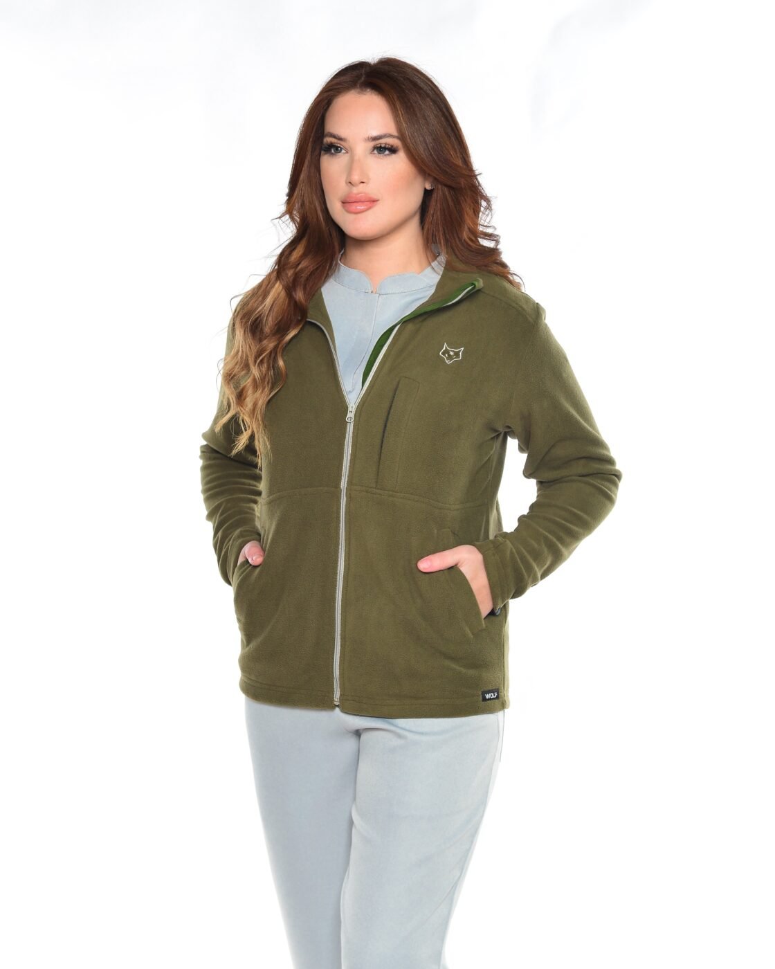 VESTE POLAIRE - KAKI - Femme